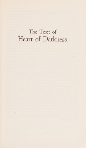 Joseph Conrad: Heart of darkness (1963, W.W. Norton)